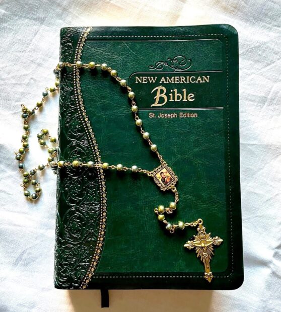 New American Bible and Rosary
