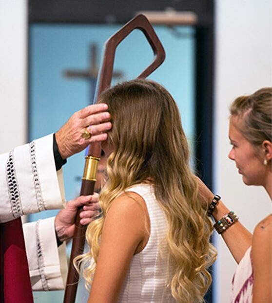 Anointing with Chrism, during the Sacrament of Confirmation